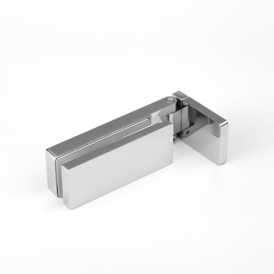 90° Glass to Wall Shower Door Hinge, Stainless Steel Heavy Duty Bathroom Hardware
