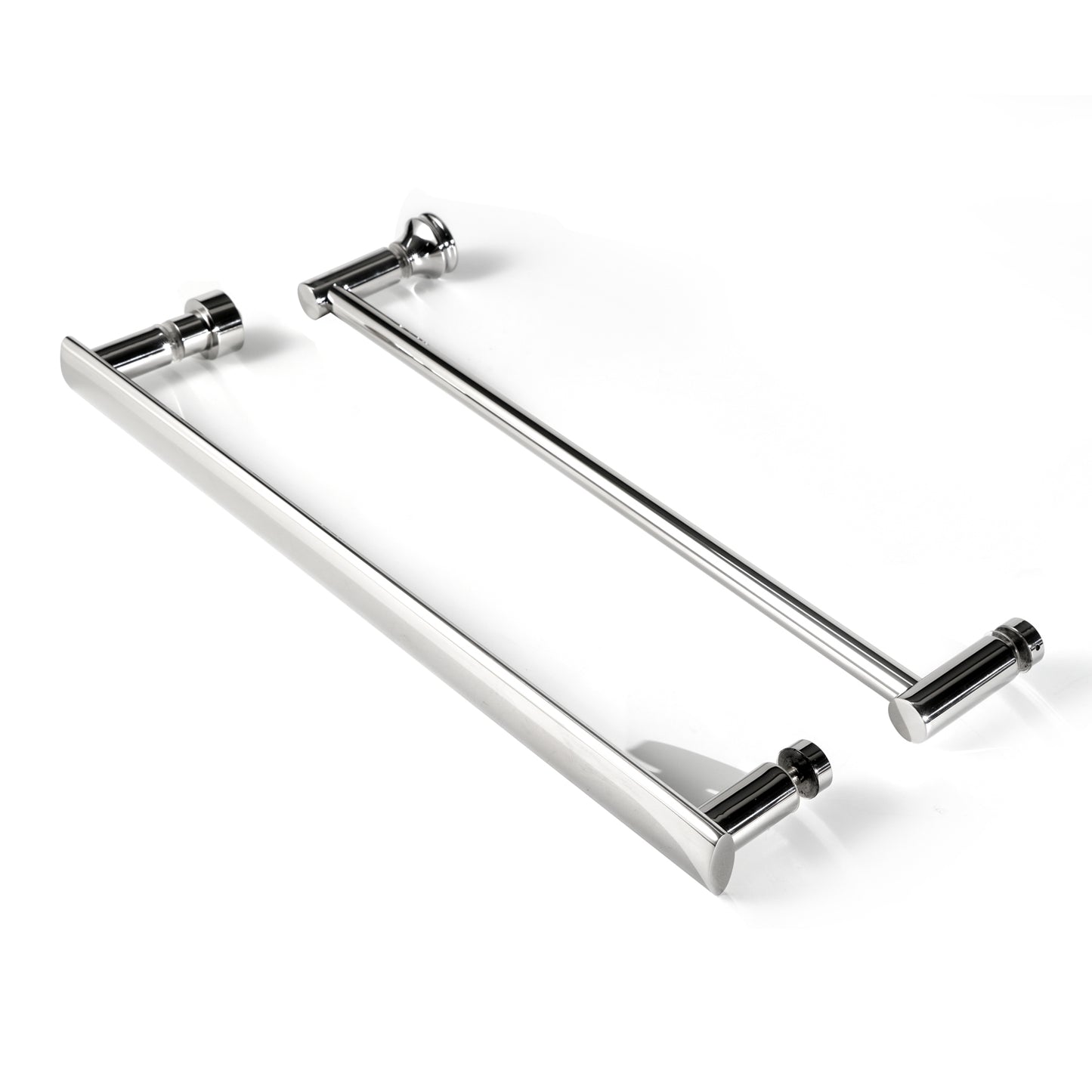 Bathroom Shower Enclosure Glass Door Pull Handle with Towel Bar – 2-in-1 Combo Hardware