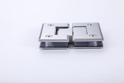 Heavy Duty Frameless Shower Door Hinge, Glass Mount Hardware for Shower Rooms
