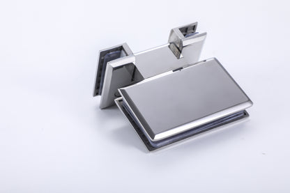 Heavy Duty Frameless Shower Door Hinge, Glass Mount Hardware for Shower Rooms