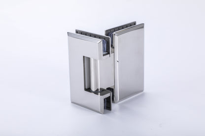 Heavy Duty Frameless Shower Door Hinge, Glass Mount Hardware for Shower Rooms