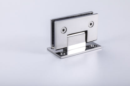 Hardware Frame 2-Hole Shower Glass Door 90° Wall-to-Glass Hinge