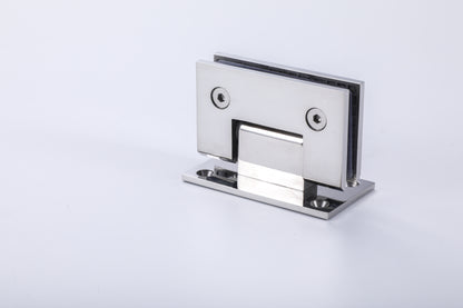 Hardware Frame 2-Hole Shower Glass Door 90° Wall-to-Glass Hinge