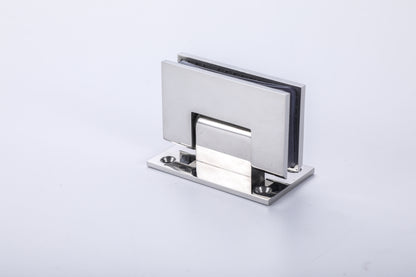 Hardware Frame 2-Hole Shower Glass Door 90° Wall-to-Glass Hinge