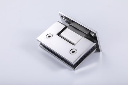 Hardware Frame 2-Hole Shower Glass Door 90° Wall-to-Glass Hinge