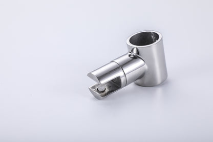 304 Stainless Steel Shower Rod Partition Connector, Round Rod Glass Clamp, Bathroom Hardware Fittings