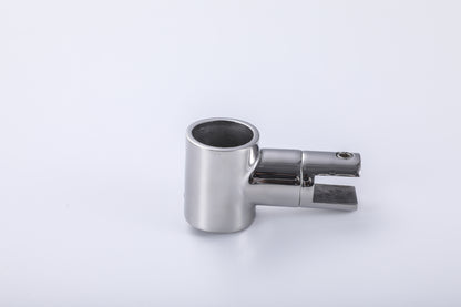 304 Stainless Steel Shower Rod Partition Connector, Round Rod Glass Clamp, Bathroom Hardware Fittings