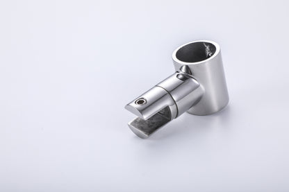304 Stainless Steel Shower Rod Partition Connector, Round Rod Glass Clamp, Bathroom Hardware Fittings