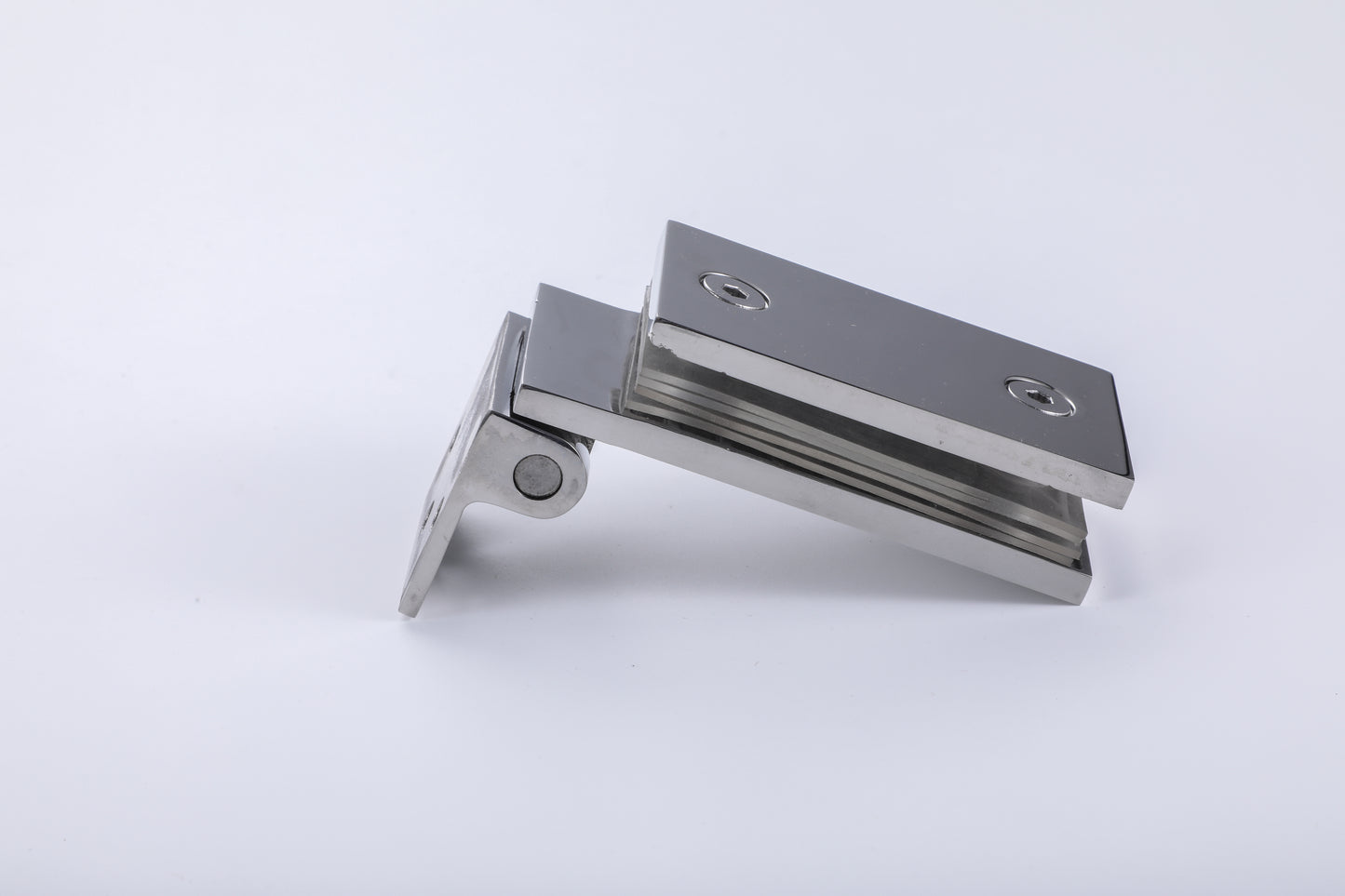 90 Degree Wall to Glass Hinge for Frameless Tempered Shower Glass Door， Bathroom Hardware Accessories