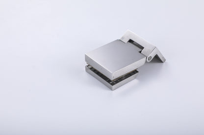 Frameless Shower Door Hinge 90 Degree, 304 Stainless Steel Wall to Glass Hinge, Heavy Duty Bathroom Hardware for Tempered Glass