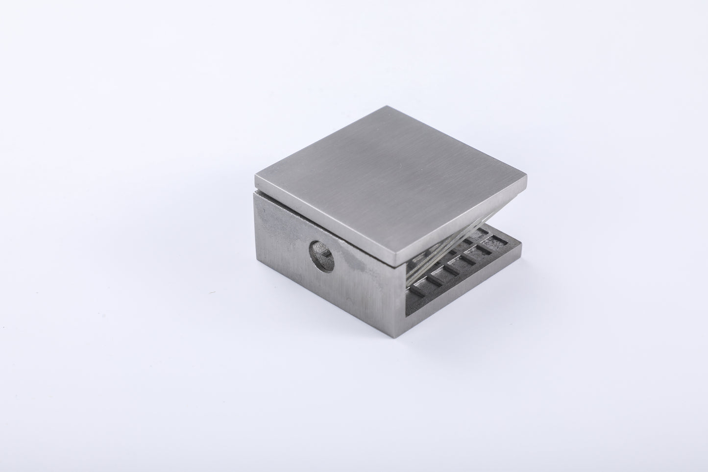Factory-Price High-Quality Shower Glass Stainless-Steel Square Wall-Mount Clamp