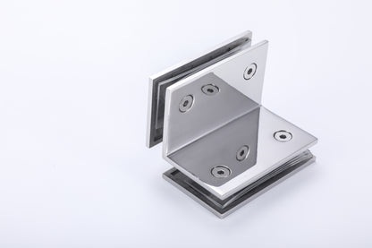 3D Concealed Stainless Steel Clamp for Frameless Shower Glass Door, Bathroom Hardware Fittings