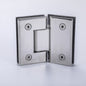 Heavy Duty 135° Glass-to-Glass Hinge for Shower Doors, Stainless Steel Glass Clamp Hardware