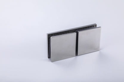 Shower Enclosure Glass Hardware, Stainless Steel Patch Fitting Clamp & Split-Face Retaining Clip