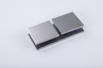 Shower Enclosure Glass Hardware, Stainless Steel Patch Fitting Clamp & Split-Face Retaining Clip