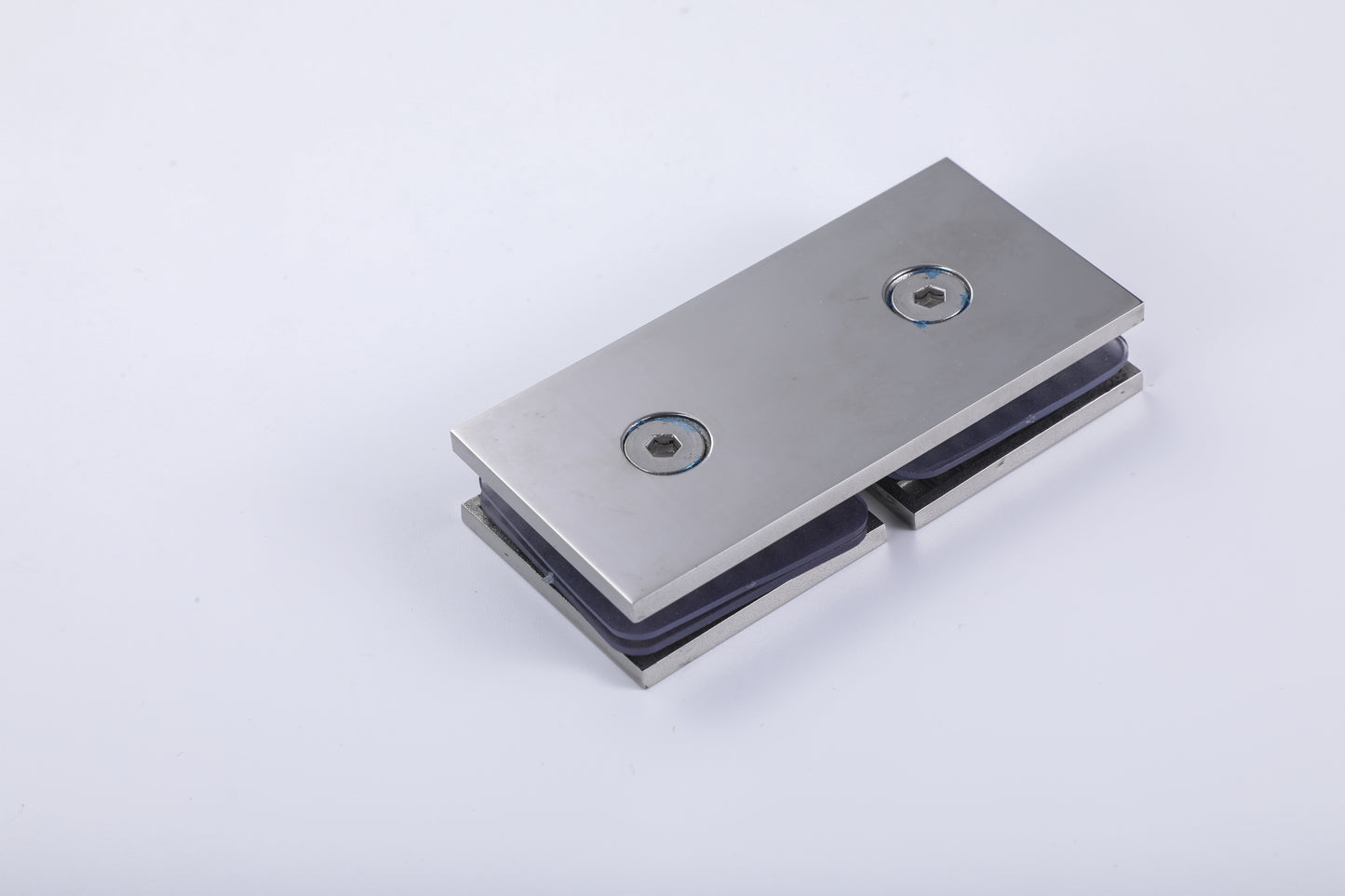 Shower Enclosure Glass Hardware, Stainless Steel Patch Fitting Clamp & Split-Face Retaining Clip
