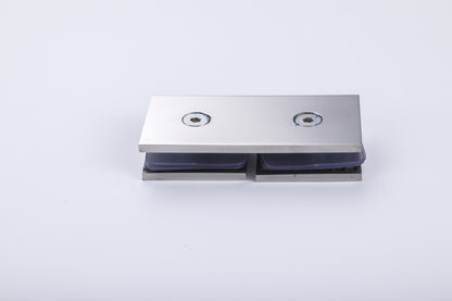 Shower Enclosure Glass Hardware, Stainless Steel Patch Fitting Clamp & Split-Face Retaining Clip