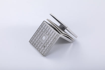 90° Wall-to-Glass Clamp for Frameless Tempered Shower Door, Bathroom Hardware Fitting