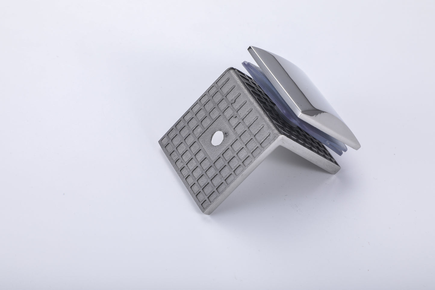 High-Quality Shower Glass Stainless-Steel 90° Wall-Mount Shell Clamp