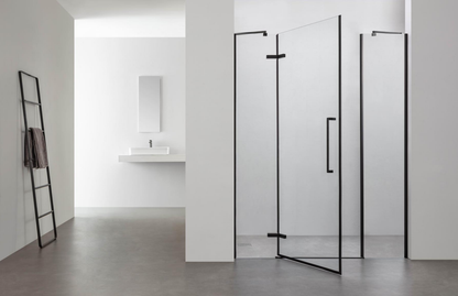 8mm Pivot Shower Door – Stainless Steel Hinge & Handle, Aluminum Frame, 100mm Adjustable  JC-3P