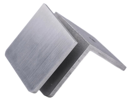Bathroom Furniture & Shower Accessories, 90° Wall-to-Glass Clamp for Frameless Tempered Glass Door Hardware