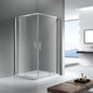 6mm Sliding Shower Door – Chrome/Black Frame, 25mm Adjustable, GA-4F