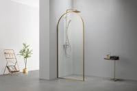 8mm Tempered Glass Walk-In Shower Door – Stainless Steel Frame , 10mm Adjustable Extension Each Side  WI-1P