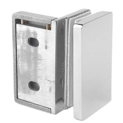 Polished 304 Stainless Steel 90° Wall-Mount Clamp Bracket for Tempered Glass Shower Door, Bathroom Hardware Fittings