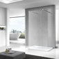 8mm Tempered Glass Walk-In Shower Door – Reversible Design, Chrome/Black Aluminum or Stainless Steel Frame WA-1PA