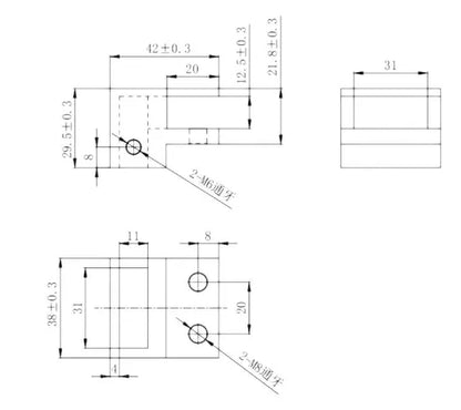 304 Stainless Steel Glass Support Bar Bracket, Frameless Tempered Glass Door Hardware, Bathroom & Shower Accessories