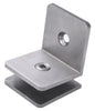 Bathroom Furniture & Shower Accessories, 90° Wall-to-Glass Clamp for Frameless Tempered Glass Door Hardware