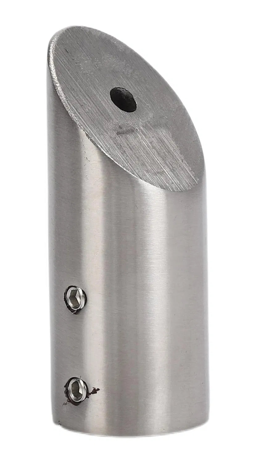 316 Stainless Steel 45° Wall-Mount Connector – Support Bar Fitting for Shower Enclosure