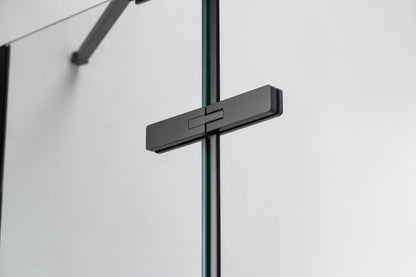 8mm Pivot Shower Door – Stainless Steel Hinge & Handle, Aluminum Frame, 100mm Adjustable  JC-3P