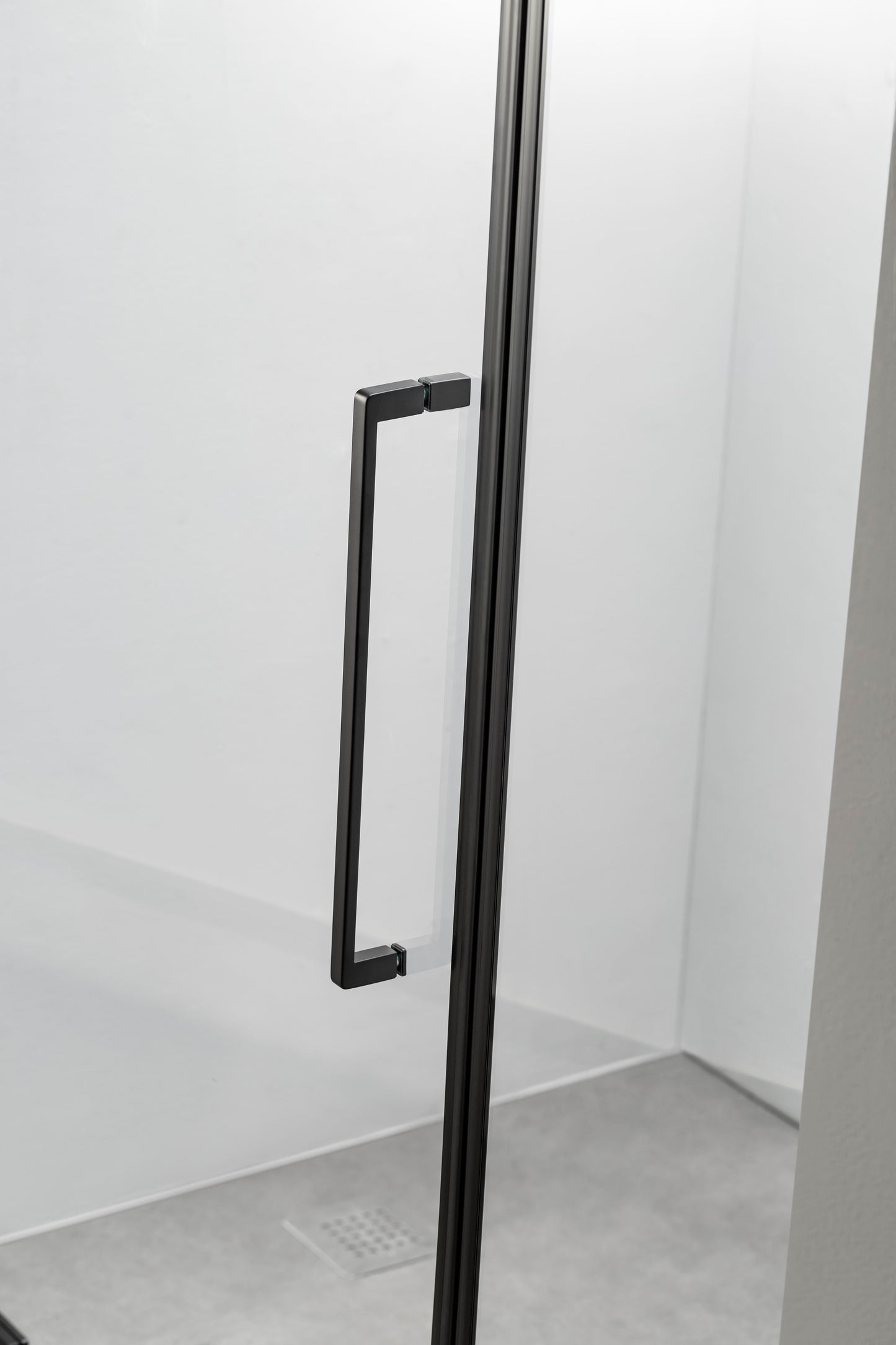 8mm Pivot Shower Door – Stainless Steel Hinge & Handle, Aluminum Frame, 100mm Adjustable  JC-3P