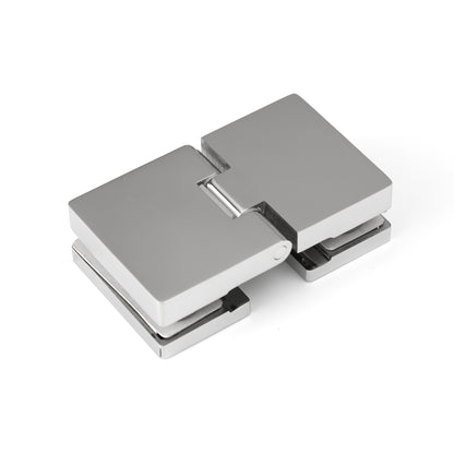 304 Stainless Steel Shower Door Hinge, 180 Degree Glass to Glass Heavy Duty Bathroom Hardware