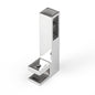 F-Type Square Tube Connector & Bracket for Shower Glass Clamp, Premium Bathroom Hardware