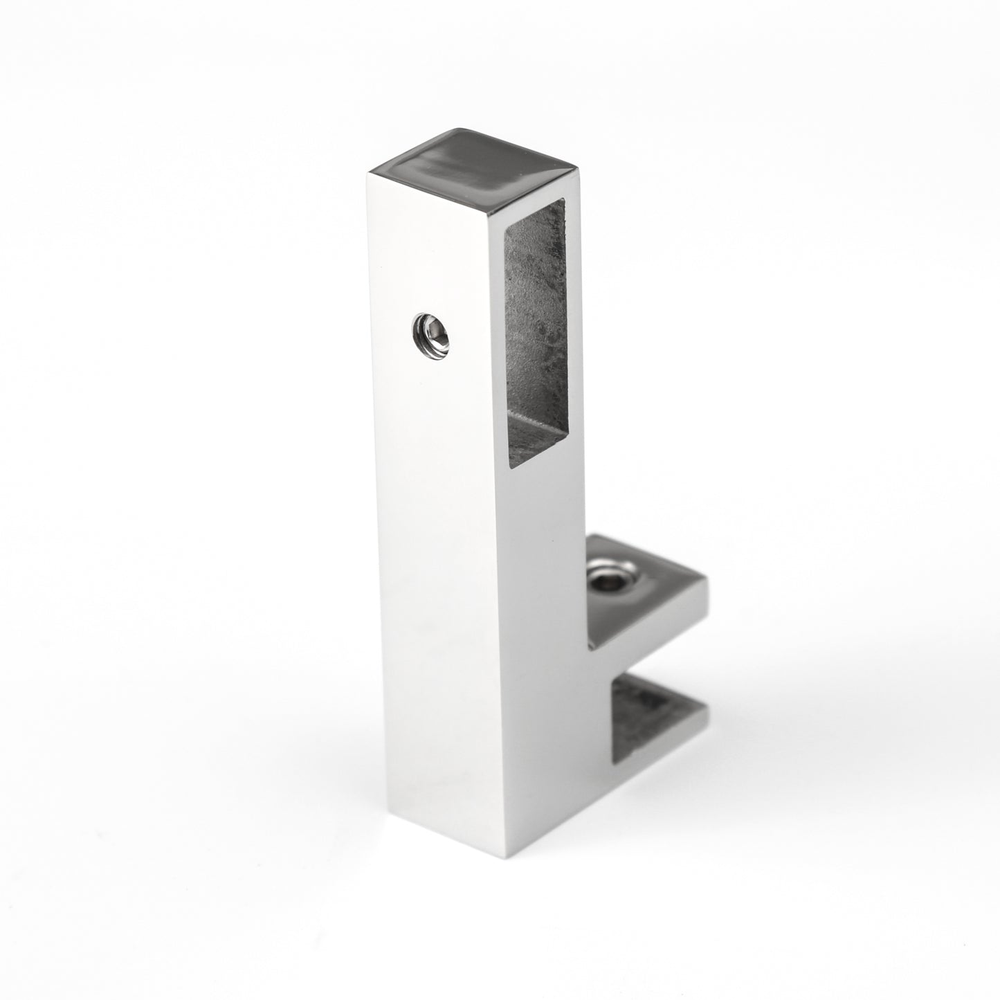 F-Type Square Tube Connector & Bracket for Shower Glass Clamp, Premium Bathroom Hardware