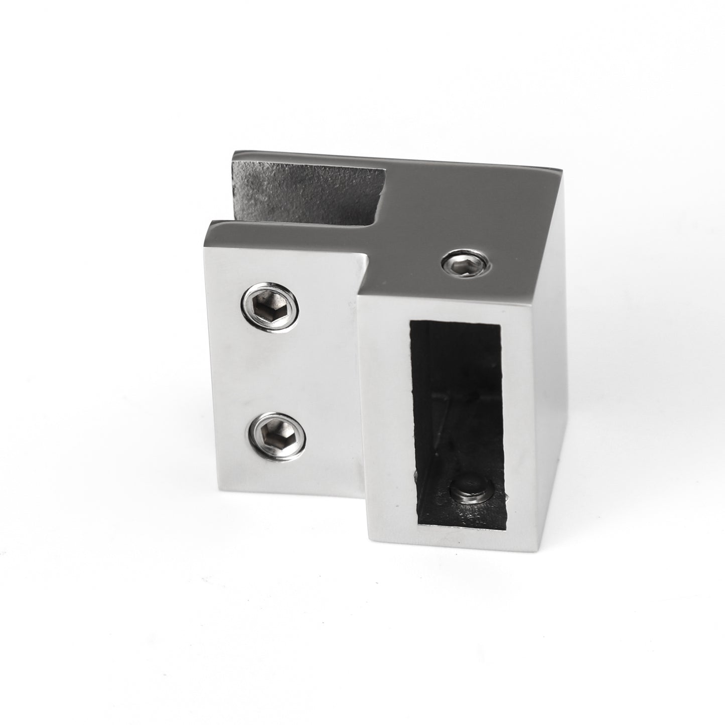 Frameless 304 Stainless Steel Bathroom Shower Enclosure Pipe-to-Glass Support Hardware Connector