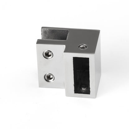 Frameless 304 Stainless Steel Bathroom Shower Enclosure Pipe-to-Glass Support Hardware Connector