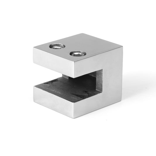 Bathroom Shower Glass Hardware – 304 Stainless Steel Clamp for Frameless Glass Panels