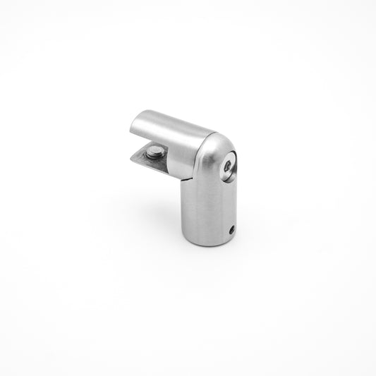 90° Stainless Steel Glass to Pipe Connector, Bathroom Shower Hardware Fitting