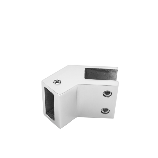 304 Stainless Steel Glass Support Rod Connector for Tempered Glass Door, Glass Bracket Hardware for Square Tubes