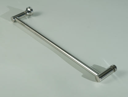Bathroom Shower Enclosure Glass Door Pull Handle with Towel Bar – 2-in-1 Combo Hardware