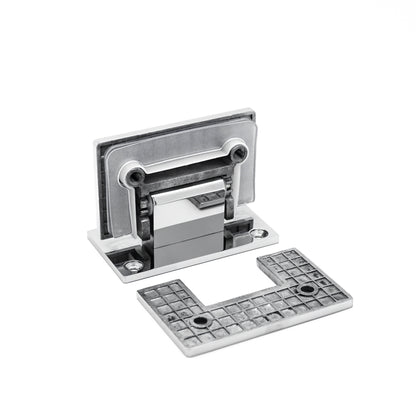 Heavy-Duty 304 Stainless Steel 90° Wall-to-Glass Pivot Hinge for Frameless Tempered Shower Door