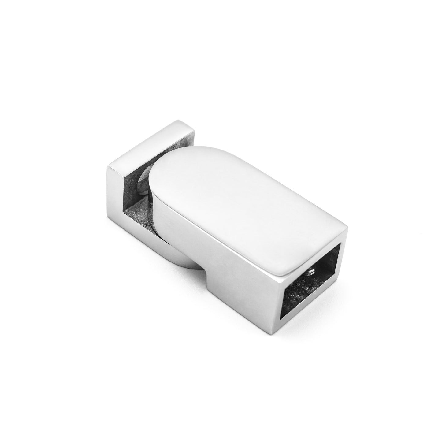 Shower Glass Pipe Connector for 10mm/20mm Square Tubes, Stainless Steel Hardware Fitting