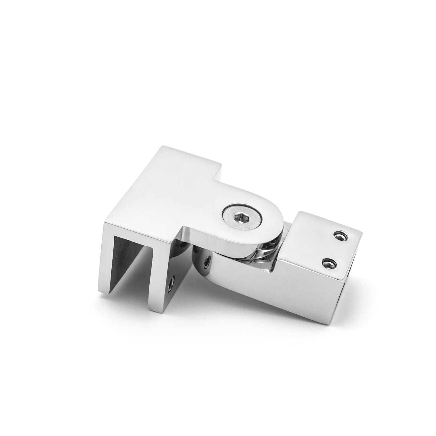 180 Degree Rotating Hanging Clamp for Shower Room, Stainless Steel Glass Pipe Connector Hardware