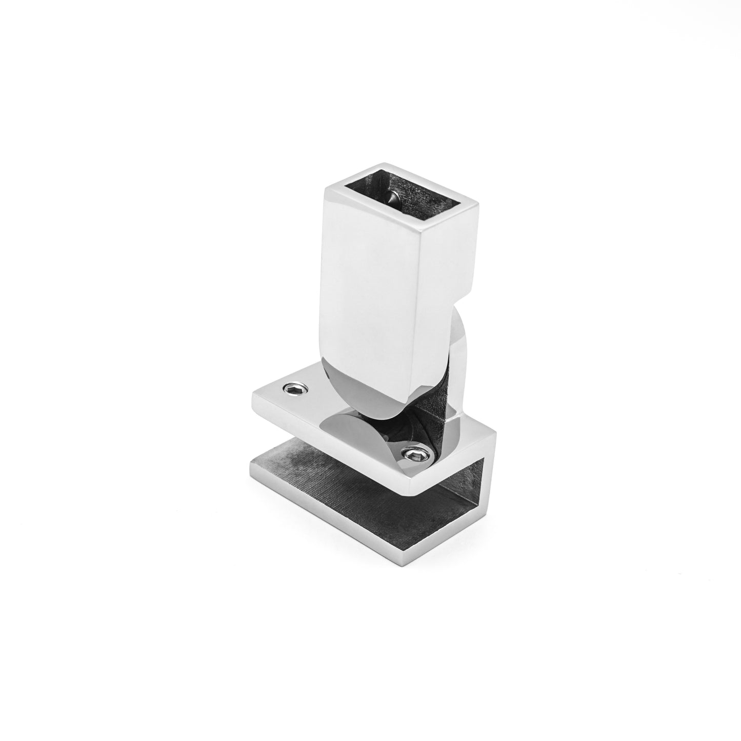 180 Degree Rotating Hanging Clamp for Shower Room, Stainless Steel Glass Pipe Connector Hardware