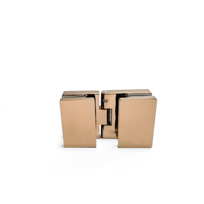 304 Stainless Steel Shower Door Hinge, 180 Degree Glass to Glass Heavy Duty Bathroom Hardware