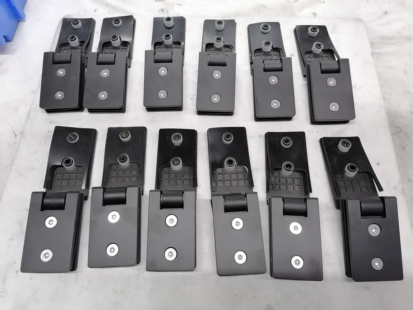 Heavy Duty Glass Mount Shower Door Hinge, Brushed and Mirror Polished Stainless Steel Bathroom Hardware
