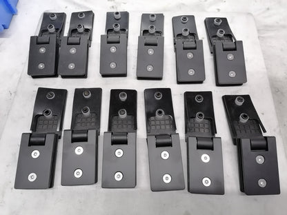 Heavy Duty Glass Mount Shower Door Hinge, Brushed and Mirror Polished Stainless Steel Bathroom Hardware